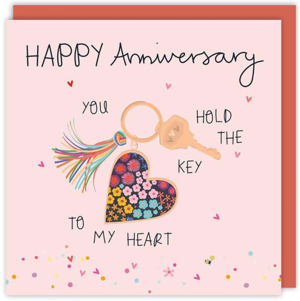 Hold Key Anniversary Greeting Card