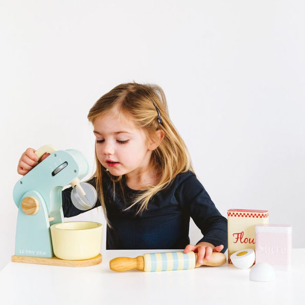 Pretend Play Wooden Stand Mixer Set Early Educational Toys – Bebu Creations