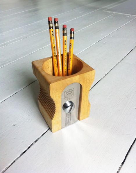 Wooden Pencil Pot Desk Tidy