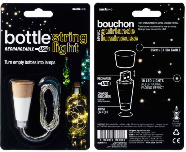 Rechargable Bottle String Lights
