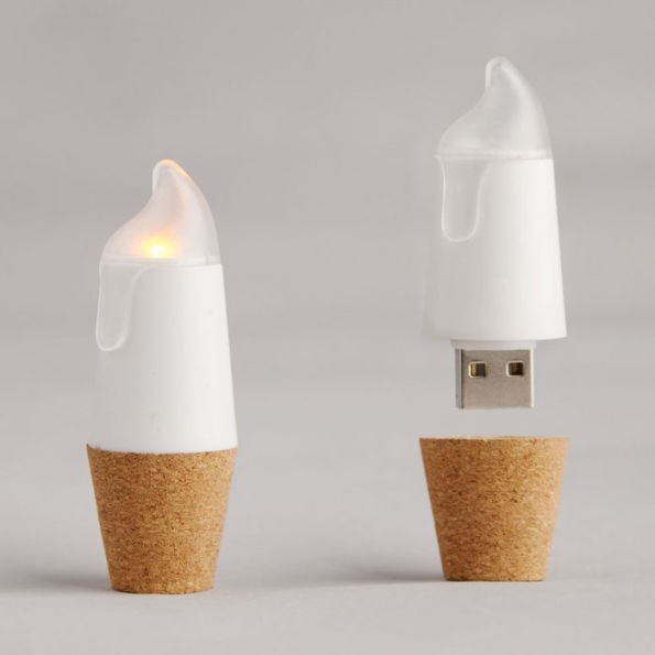 USB Rechargeable Bottle Light Candle