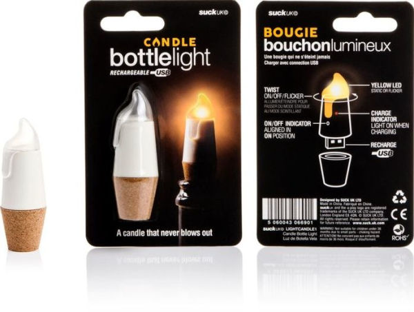 USB Rechargeable Bottle Light Candle