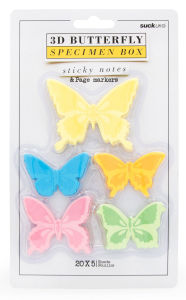 Title: 3D Butterfly Sticky Notes