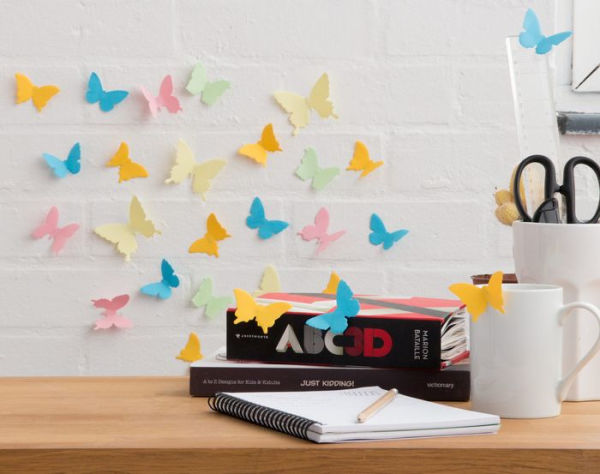 3D Butterfly Sticky Notes