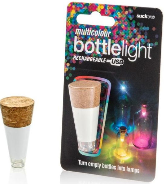 Multi Colored Rechargeable Bottle Light