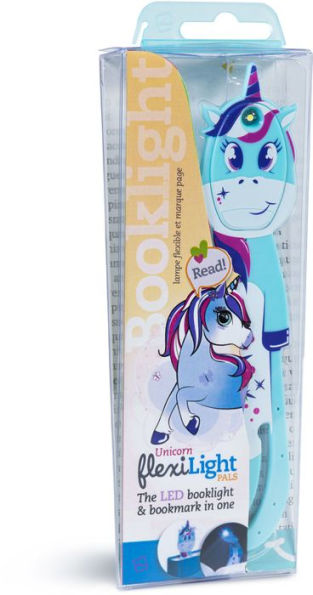 Flexilight Pals Unicorn Blue Booklight