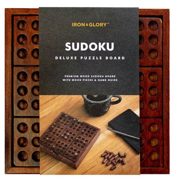 Iron & Glory Sudoku - Wooden Deluxe Puzzle Board Game