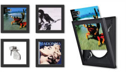 Alternative view 1 of Show & Listen Black Record Frame - Four Pack