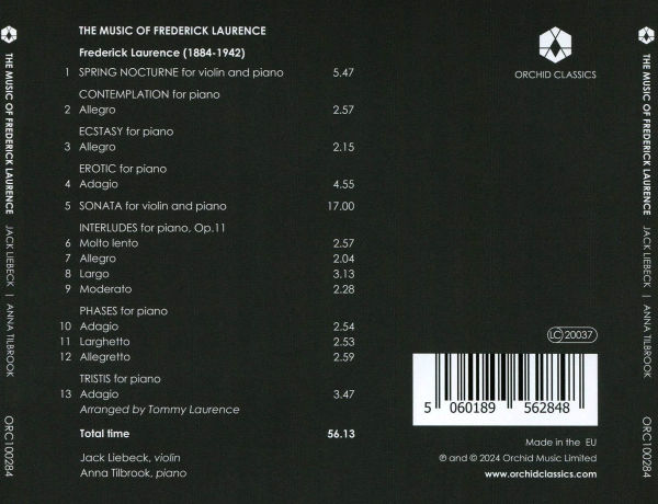 The Music of Frederick Laurence