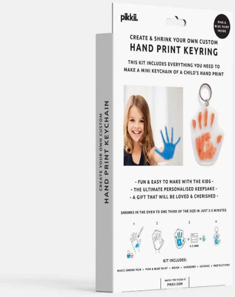 Handprint Shrink Keychain Kit