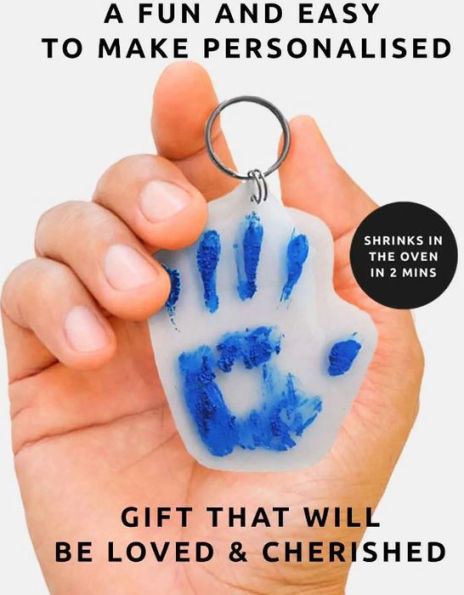 Hand Print Shrink Keychain Kit