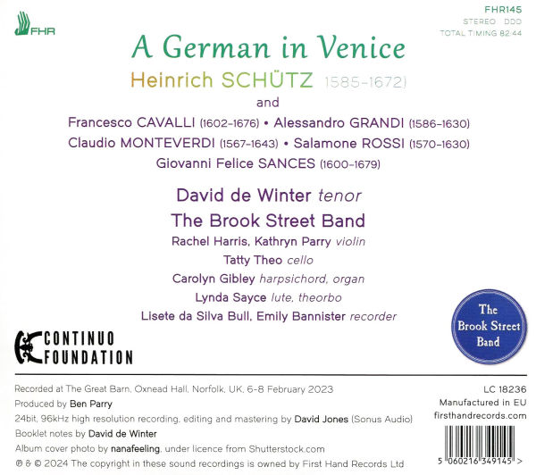Schütz: A German in Venice