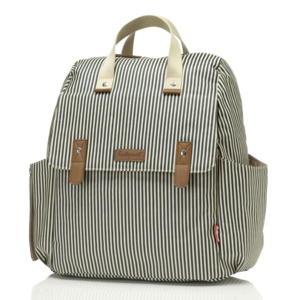 Babymel Robyn Convertible Backpack - Stripe Navy