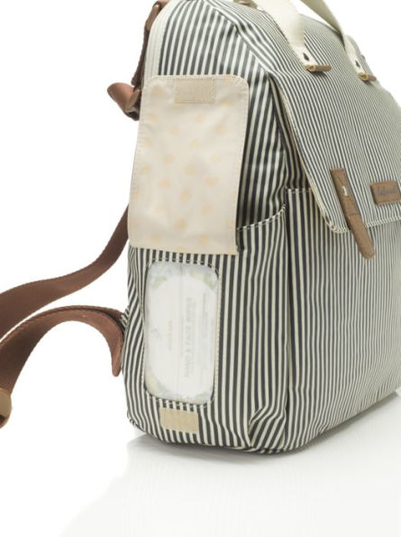 Babymel Robyn Convertible Backpack - Stripe Navy