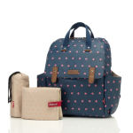 Alternative view 3 of Babymel Robyn Convertible Backpack - Origami Heart Navy