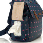 Alternative view 7 of Babymel Robyn Convertible Backpack - Origami Heart Navy