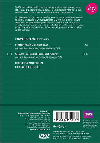 London Philharmonic Orchestra/Sir Georg Solti: Elgar - Symphony No. 2/Enigma Variations