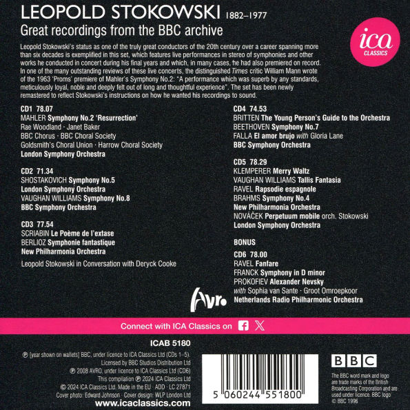 Leopold Stokowski: Great Recordings from the BBC Legends Archive
