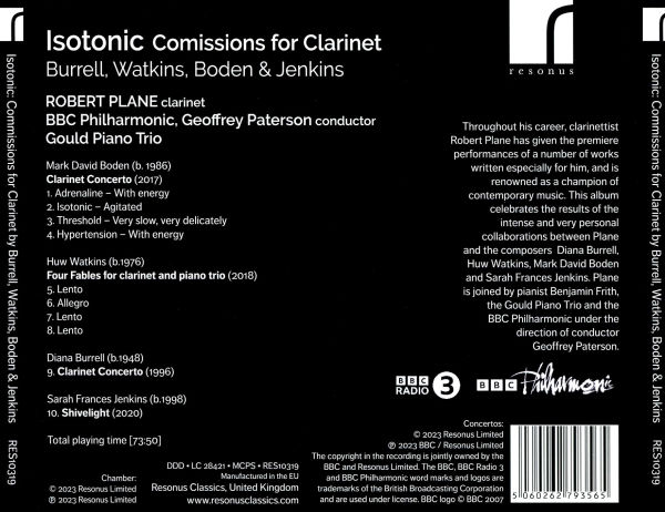 Isotonic: Commissions for Clarinet
