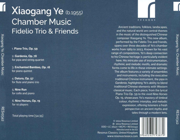 Xiaogang Ye: Chamber Works