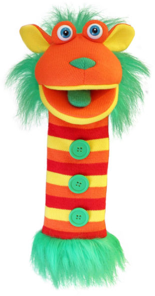 Buttons Knitted Puppet