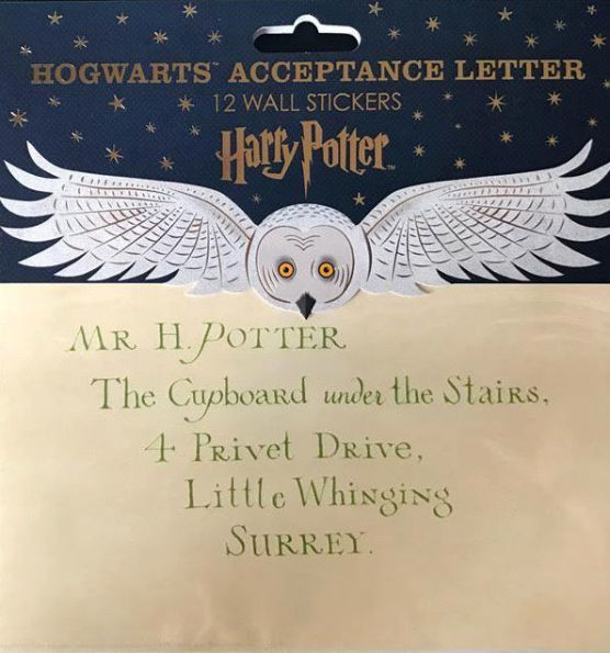 Harry Potter Hogwarts Acceptance Letter Wall Stickers