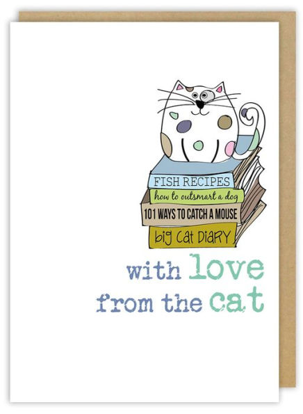 With Love From Cat Friendship Greeting Card