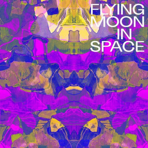 Flying Moon in Space