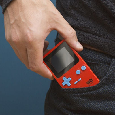 thumbs up retro handheld console