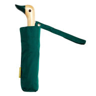 Title: Forest Green Compact Duck Umbrella