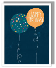 Two Balloons Birthday Greeting Card