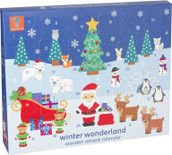 Title: Winter Wonderland Wooden Advent Calendar