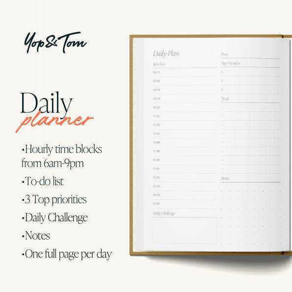 Daily Planner Undated A5 - Sunset