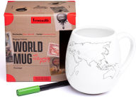 Title: World Mug with Coloring Pen