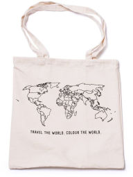 Title: World Tote with Coloring Pen