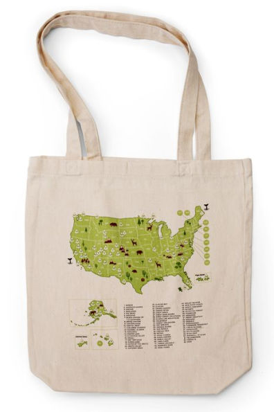 National Parks Tote with Coloring Pen