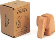 Title: Small Wooden Elephant Stapler