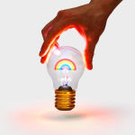 Alternative view 7 of Rechargeable Cordless Rainbow Light Bulb