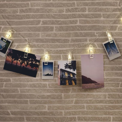 Thumbs Up Photo Clip String Lights