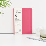 Alternative view 2 of MAKE A MARK A5 Recycled Lined Leather Notebook Pink