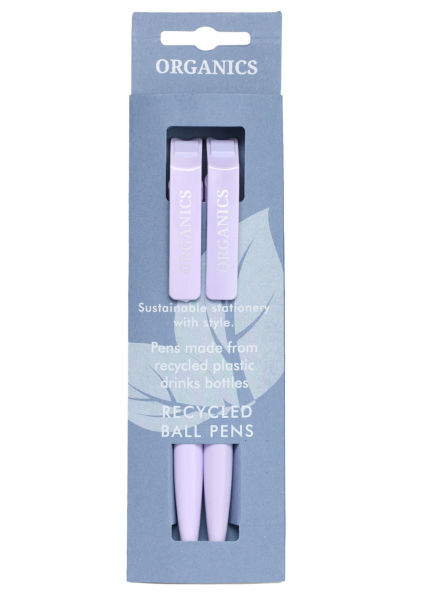 Organics Lavender Recycled Pens S/2