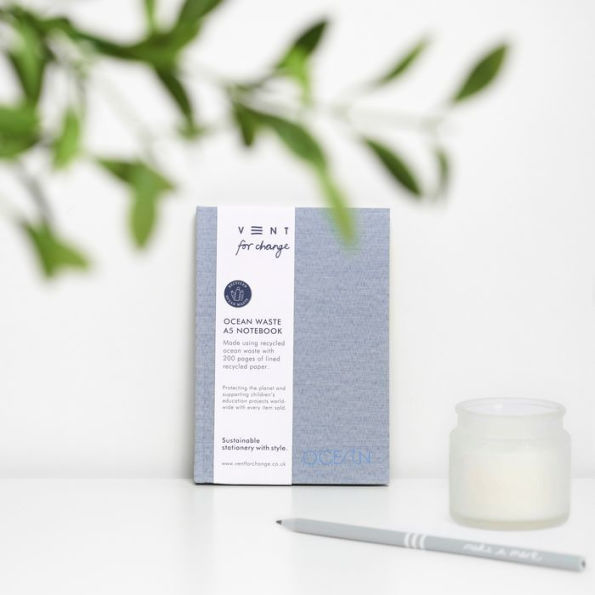Ocean Blue Recycled A5 Notebook