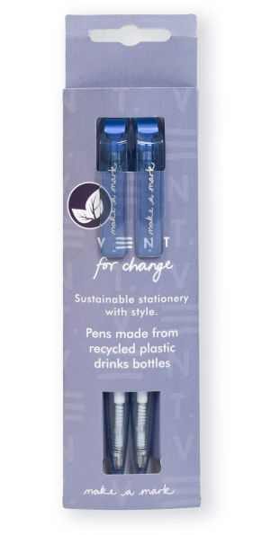 MAKE A MARK Recycled Pen Pack (2x Pens) Dusty Blue