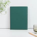 Alternative view 3 of LUXURY COLLECTION ETHOS A5 Large format Wirebound Lined Notebook Emerald Green