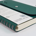 Alternative view 4 of LUXURY COLLECTION ETHOS A5 Large format Wirebound Lined Notebook Emerald Green
