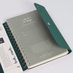 Alternative view 6 of LUXURY COLLECTION ETHOS A5 Large format Wirebound Lined Notebook Emerald Green