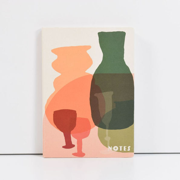 A5 Coloured Glass Recycled Notebook