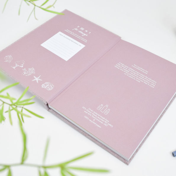 2025-2026 Ocean Coral Pink 17 Month Planner