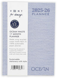Title: 2025-2026 Ocean Sea Blue 17 Month Planner
