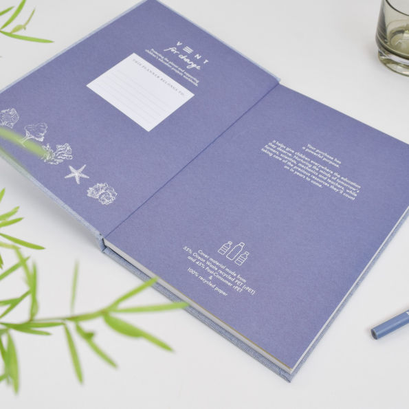 2025-2026 Ocean Sea Blue 17 Month Planner